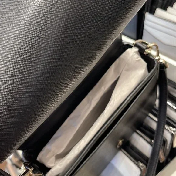 Kate Spade Staci Square Crossbody Saffiano Leather Black - Picture 11 of 16